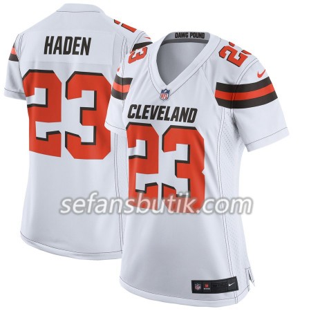 Cleveland Browns Tröjor Joe Haden 23 Nike Vit - Dame Cleveland Browns Tröjor Joe Haden 23 Nike Vit - Dame